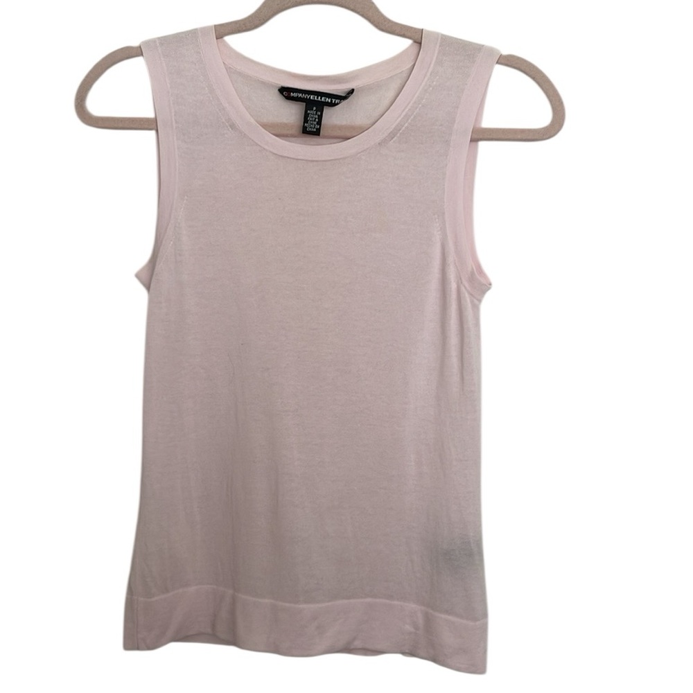 Vintage Company Ellen Tracy pink cotton sleeveless tank top